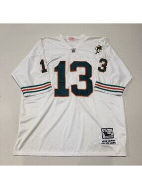 Vintage Miami Dolphins #13 Dan Marino Football Jersey Size 54 Mitchell & Ness